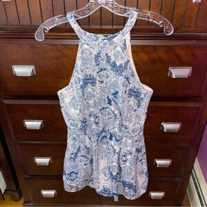 Blush Pink & Blue Marble Romper 💙